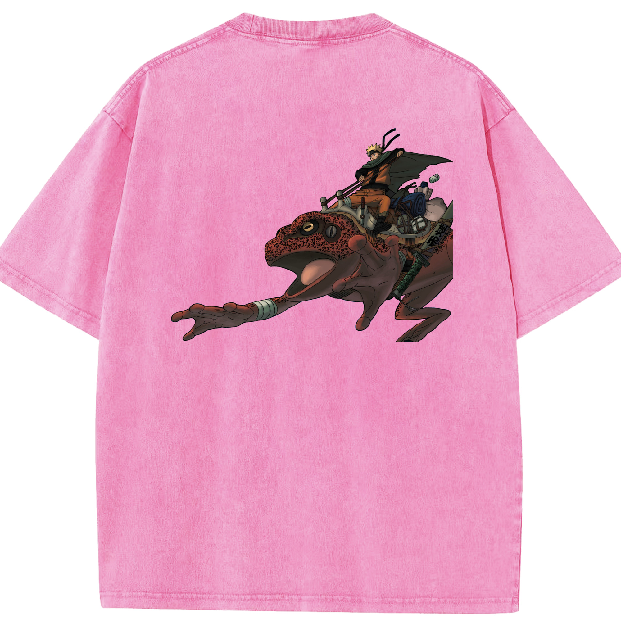 （画像用） NARUTO -ナルト- うずまき ナルト Uzumaki Naruto 綿100% ヴィンテージ風 半袖Tシャツ（背面プリント）
